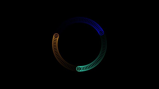 Create Stunning Echo Path Animations . moving black dot on solid background video. Glowing moving dot ball animation.
