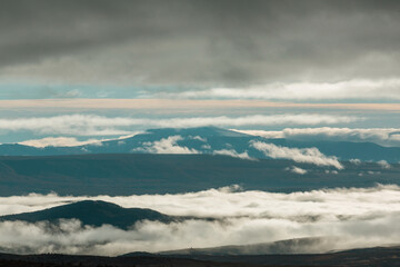 Obraz premium Fog in mountains