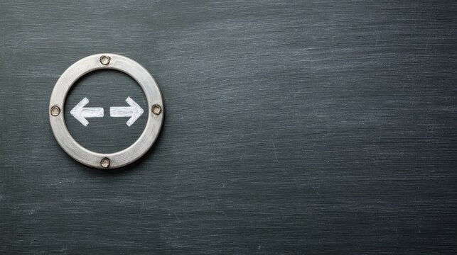 Metal with white arrow symbolizing smart return advice for choosing return options in a modern context