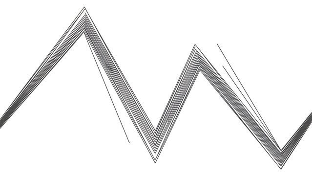 Graphic abstract zigzag line pattern with textured details abstract geometric