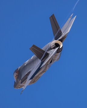 F-35 fighter jet taking off