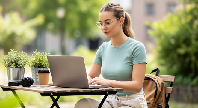 Outdoor freelancer builds a flexible remote career through mobile work anywhere and productive online employment, gaining professional independence alongside global projects and location freedom
