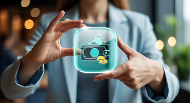 Spending wallet icon with cash notes and stacked coins, money flow emblem about shopping budgets, purchase habits and careful expense control in consumer finance stories and thrift advice