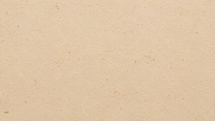 Obraz premium 温かみのあるベージュの手漉き紙 / Warm beige handmade paper with visible fibers (Generative AI)