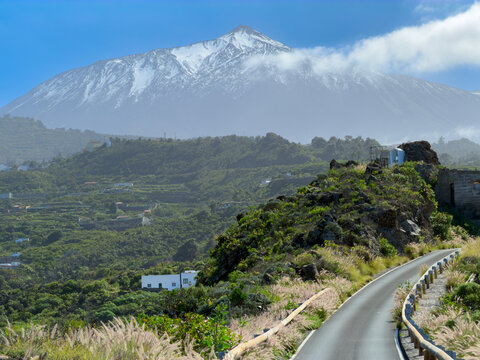 valley of volcano Teide, Tenerife, Spain