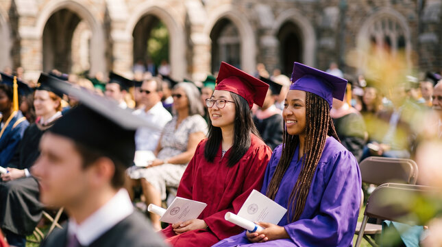 Graduates Seated During Commencement