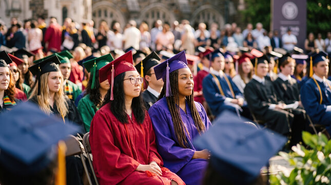 Graduates Seated During Commencement