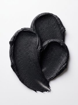 Black abstract paint texture