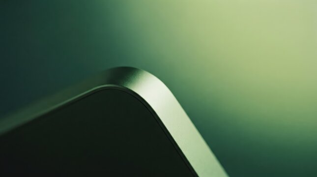 Minimal technology background with sleek device edge
