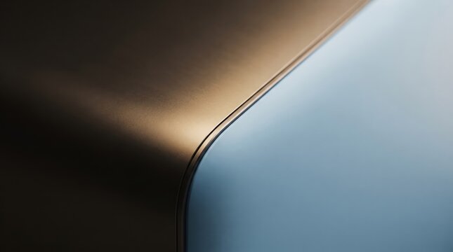 Minimal tech background with sleek glass surface and edge