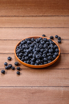 Fresh, ripe, and juicy wild blueberries as an ingredient for vegetarian dishes