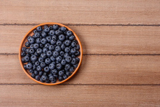 Fresh, ripe, and juicy wild blueberries as an ingredient for vegetarian dishes