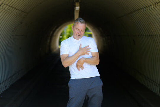 Expressive Mature Man Emotional Gesture