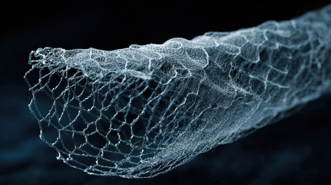 Intricate piece icon concept showcasing synthetic content mesh designed to represent a network of interconnected elements