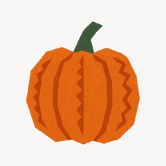 Obraz premium Textured orange pumpkin illustration.