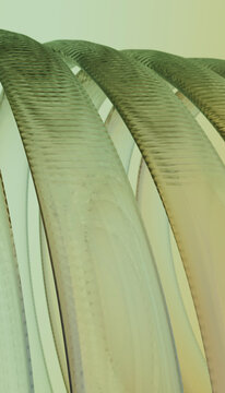 Abstract translucent rings with textured pattern