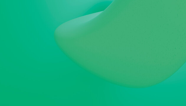 Abstract green curves background with soft flow