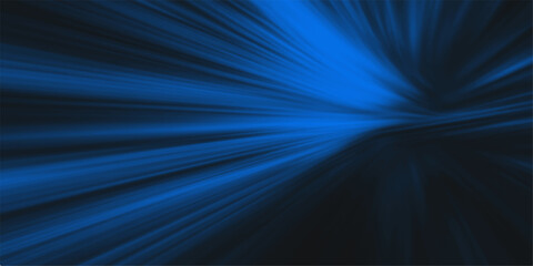 Obraz premium Abstract blue light streaks conveying speed and energy across a dark background, creating a dynamic and futuristic visual.