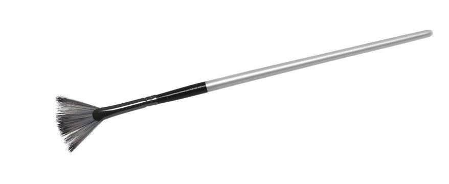 Brush painting isolated on white background, clipping path 