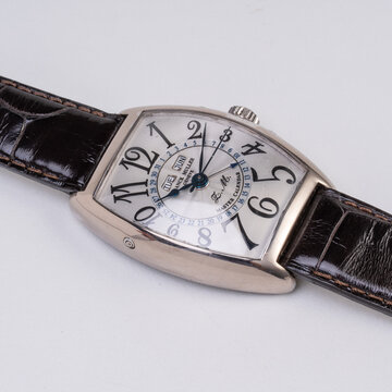 Franck Muller self-winding watch, triple calendar, 18kt white gold case, Master Calendar model, reference 2852MC. Milan, Italy,  September 13, 2025.