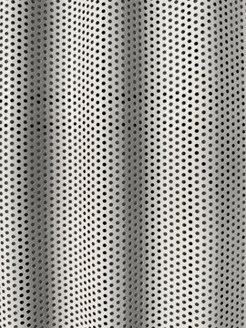 Abstract black dot pattern on wavy white surface