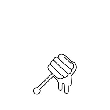 Large honey dipper vector 