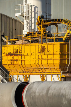 Industrial precast factory and materials production