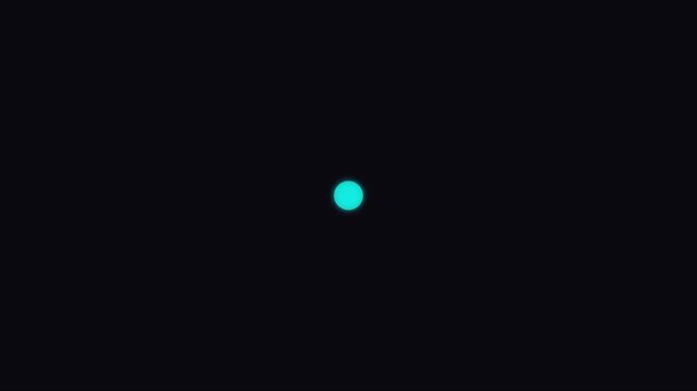 Minimalist neon loading spinner animation with circular progress bar for ui 4k interface