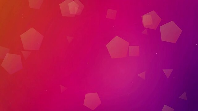 Abstract Geometric Floating Shapes Gradient Background Loop