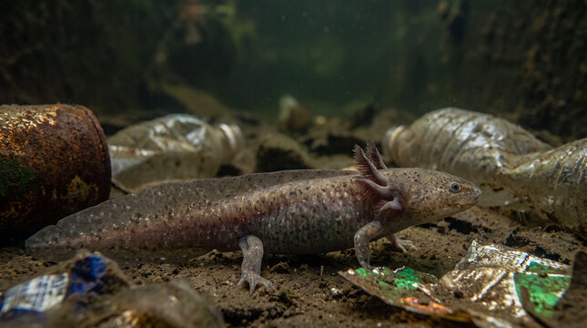 Endangered species like this amphibian face vulnerable habitat threats from pollution highlighting urgent wildlife