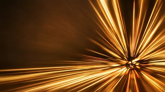 An abstract and dynamic image of blurry light streaks radiating outwards from a central point creating a sense of movement speed and energy. blurry movement light streaks trails from a point center