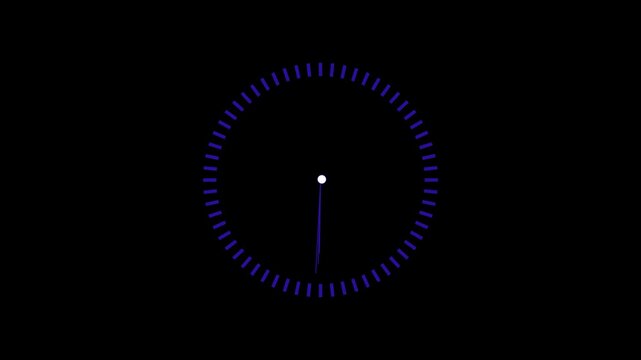 Minimalist digital clock interface animation, abstract time passing motion countdown timer