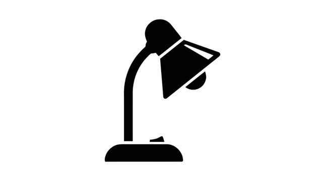 Vector illustration of desk lamp icon vector illustration on a transparent background