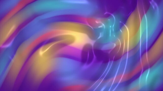 Blue and gold fluid waves abstract background smooth motion loop