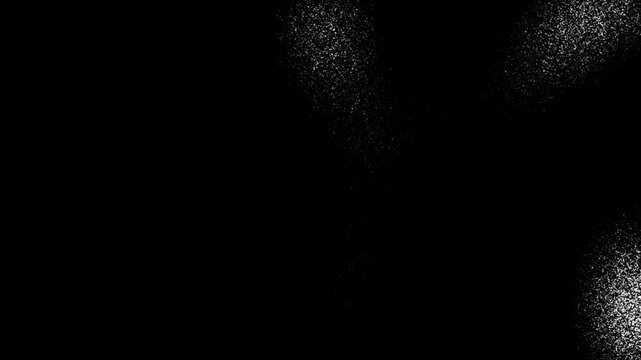 Noise Grain Texture on black background, Animated Dust Particles Overlay Loop, abstract Vintage Dust Grain Texture stop motion video, Floating Speckle Particle footage