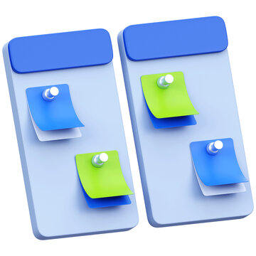Kanban Board 3D Icon