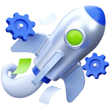 Project Launch 3D Icon