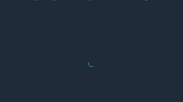 Minimalist loading spinner animation on dark 4k background, for web and, app interface progress buffering