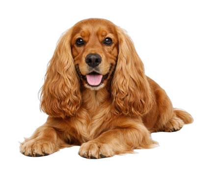 PNG Happy Cocker Spaniel dog portrait