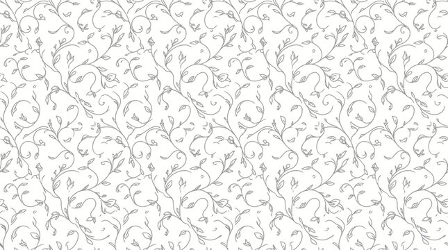 Elegant floral vine pattern, delicate design