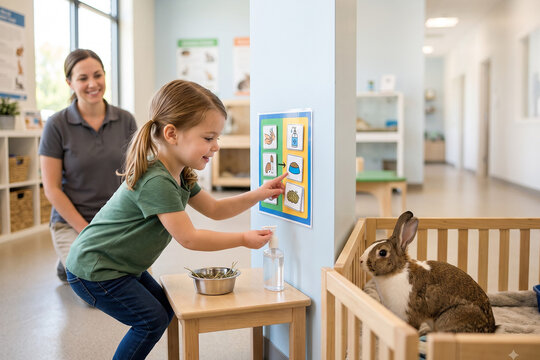 Animal Care Routine Visual Schedule for Early Childhood Learning