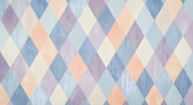 Abstract diamond pattern a pastel geometric background with soft color variations