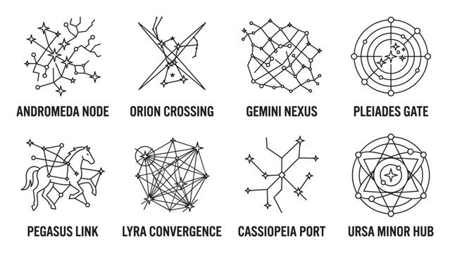 Andromeda node orion crossing gemini nexus pleiades gate pegasus link lyra convergence cassiopeia port.