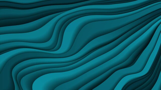 Dark blue paper curved waves abstract concept elegant background. Concept modern motion design. Seamless loop. Video animation Ultra HD 4K 3840x2160