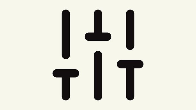 sliders vertical animation outline icon