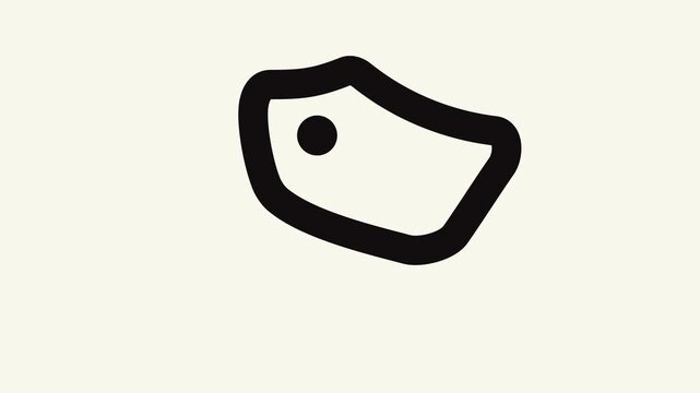 tag animation outline icon