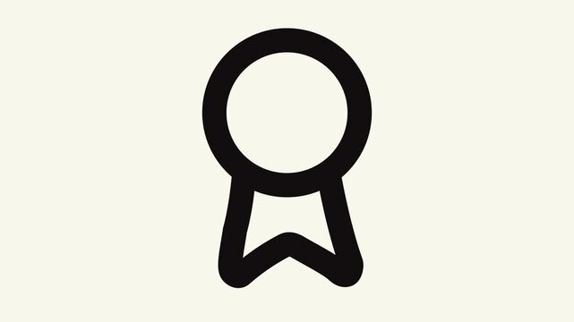 award animation outline icon