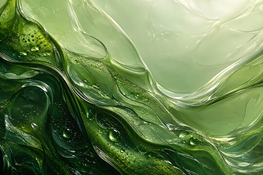 Green organic nature abstract background texture, botanical wellness