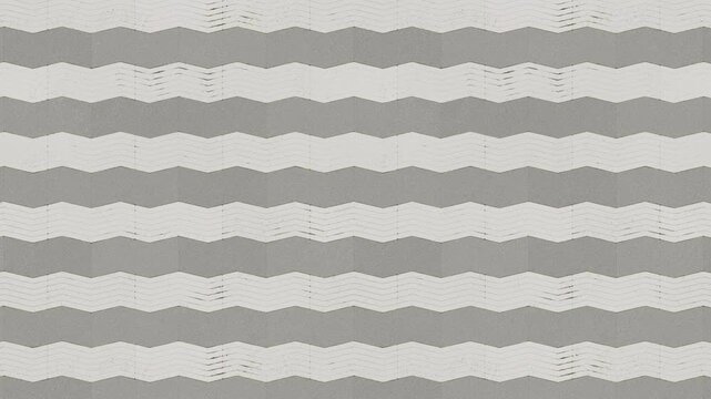 Abstract grey zigzag pattern background offers a clean seamless loop.