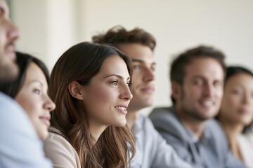 Obraz premium diverse Business men and women at their meeting in modern urban glassy office 